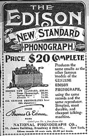 Edison Phonograph 1898