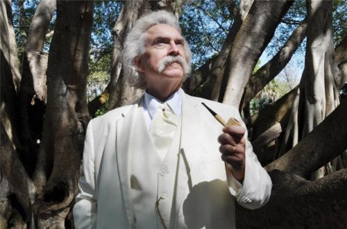 Rod as Mark Twain at Selby Gardens, Sarasota, FL